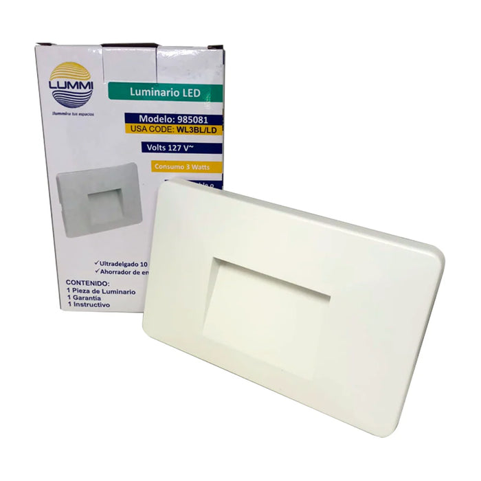 Luminario de Cortesía LED 3W (Blanco /Negro)
