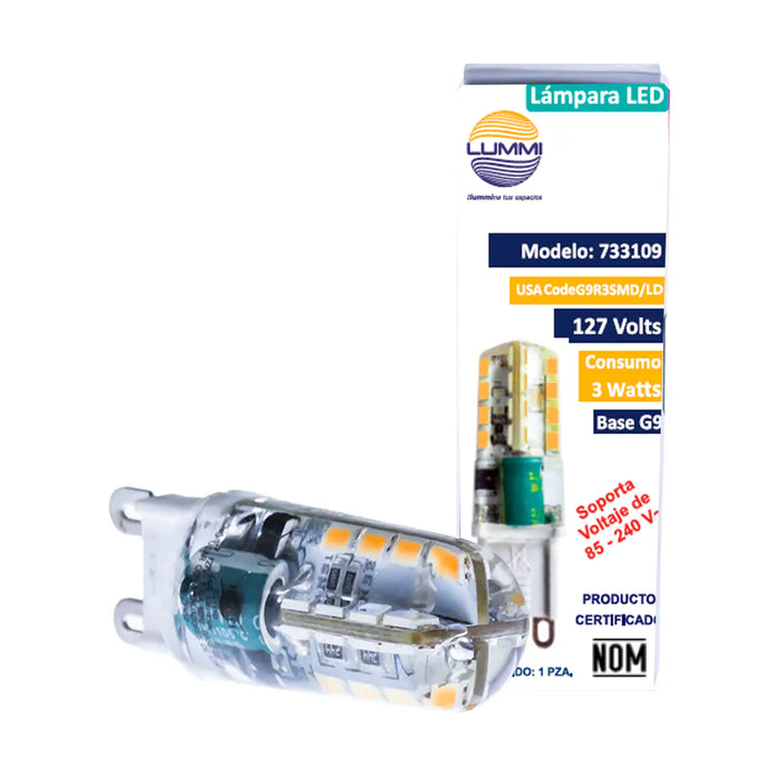 Foco LED G9 3W Tipo Cacahuate 190 lm Luz de Día