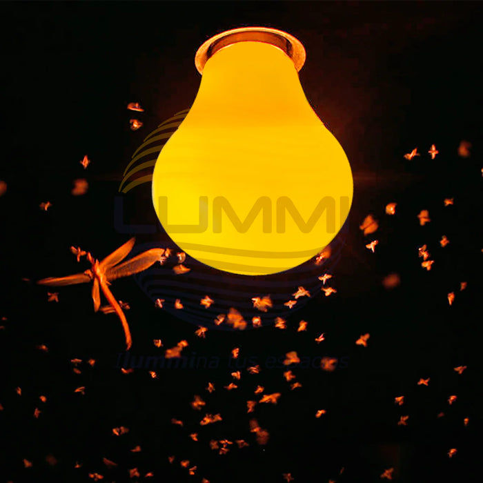 Foco LED Antimosquitos 7W A60 Luz Amarilla E26