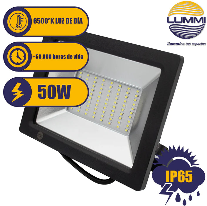 Reflector LED para exterior serie FLAT 30W / 50W con protección IP65