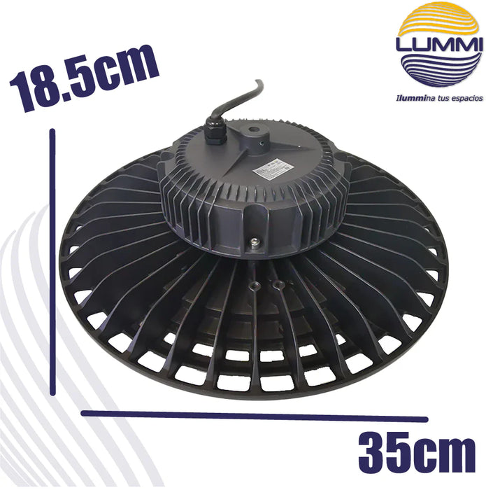 Campana industrial LED 200W IP65 para suspensión