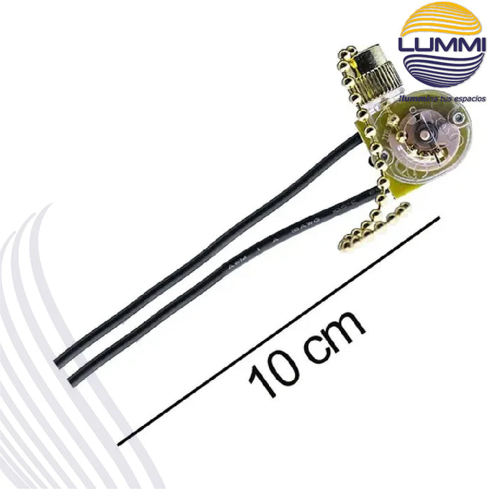 Interruptor de Cadena con Cables 127-250V 3A (IN290)