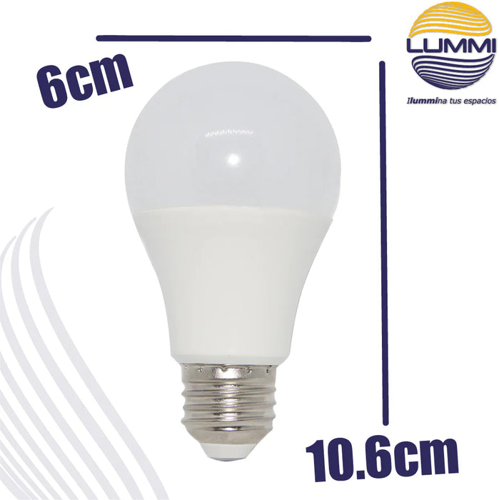 Foco LED A60 9W Base E26 800 lm