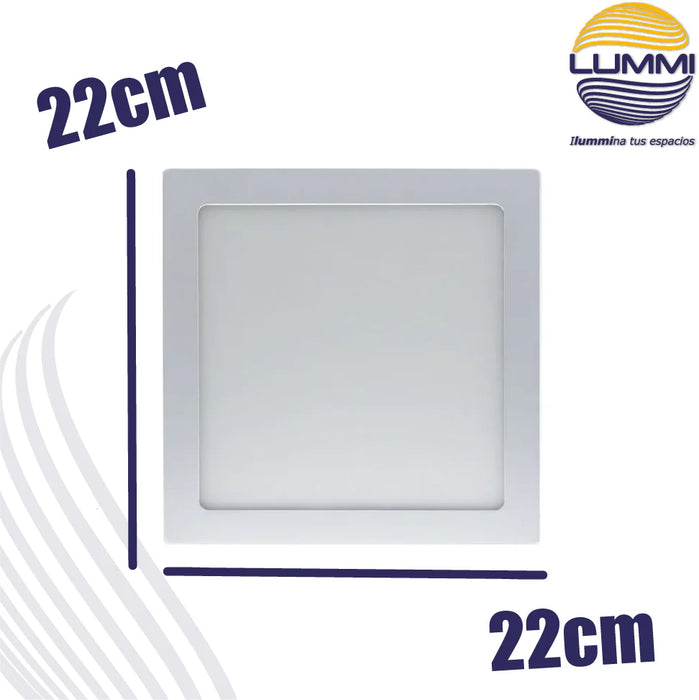 Panel LED cuadrado de sobreponer serie CUT 12W / 18W / 24W para techo o plafón