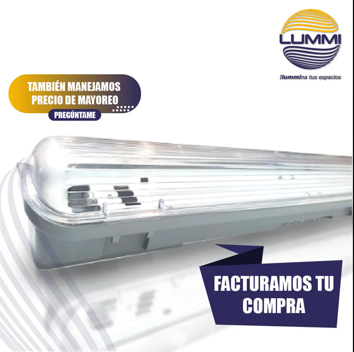 Luminario estanco a prueba de vapor IP65 para tubo T8 o T5 (WP1X18)