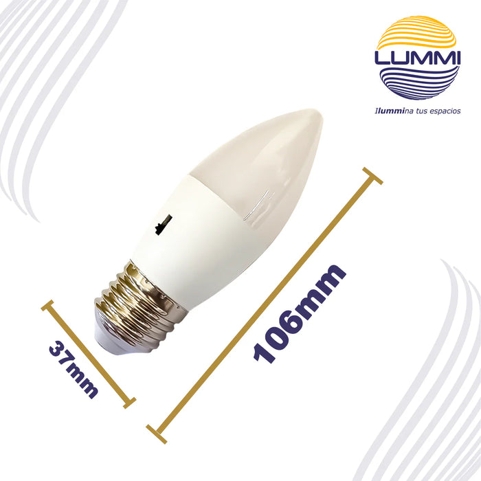 Foco LED tipo Vela 7W 3 tonalidades de luz E26 (VESMD7CCT)
