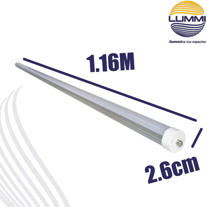 Tubo LED T8 18W FA8 6500K Acrílico Opalino 1500 lm