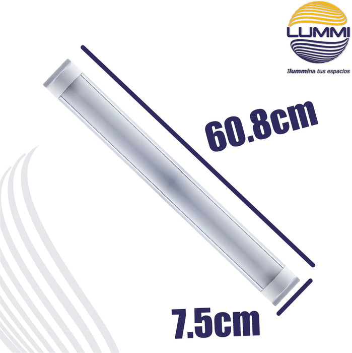 Luminaria LED lineal de sobreponer 18W / 36W 6500K con difusor opalino