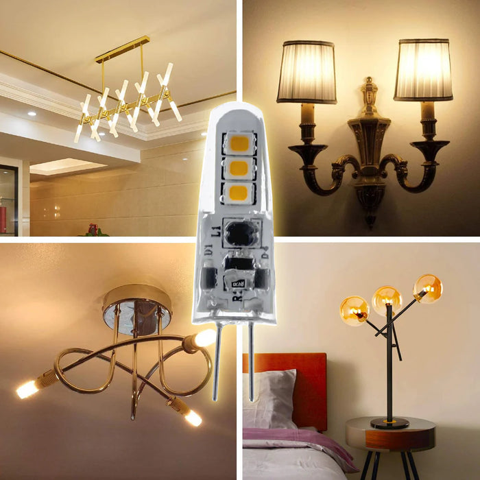 Foco LED G4 Tipo Cacahuate 2W 12V Blanco Cálido