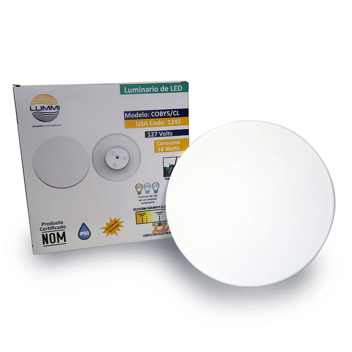 Luminaria Arbotante LED Empotrable 18W 3 Tonos Lummi 1245