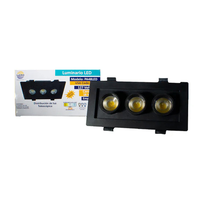 Luminaria Empotrable Telescópica Lummi 1418