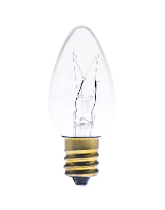 Foco Vela Incandescente C7.5 7.5W Base E12 Decorativo