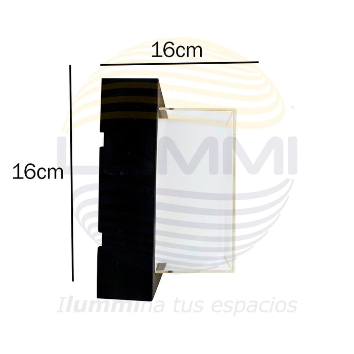 Arbotante de forma cuadrada de 15W (1050)