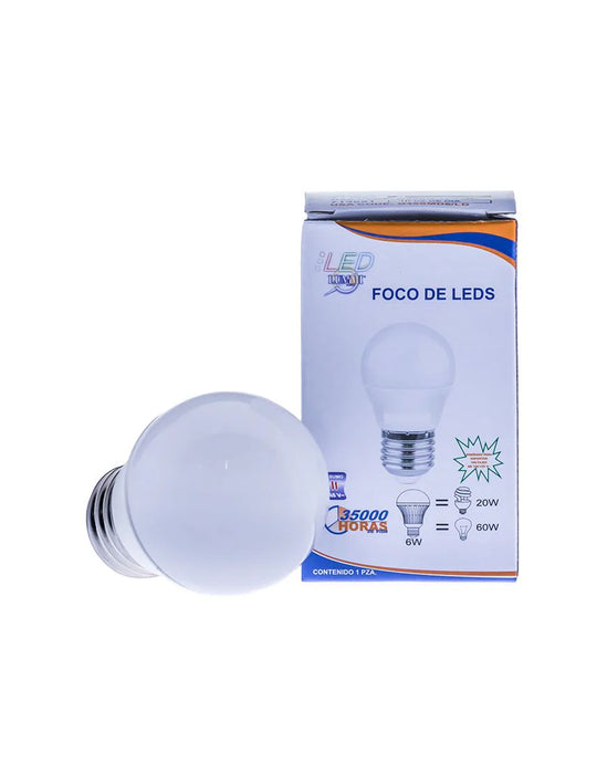Foco LED tipo anuncio G45 5W Luz de Día E26 (G45SMD5/LD)