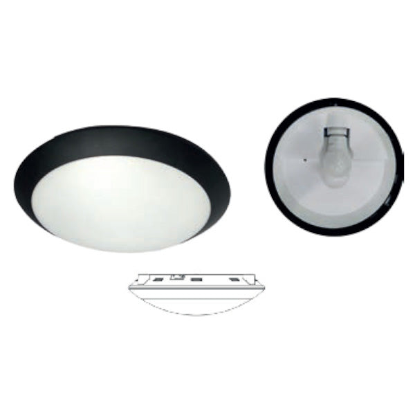 Arbotante LED redondo de sobreponer 9W (AR300/NE)