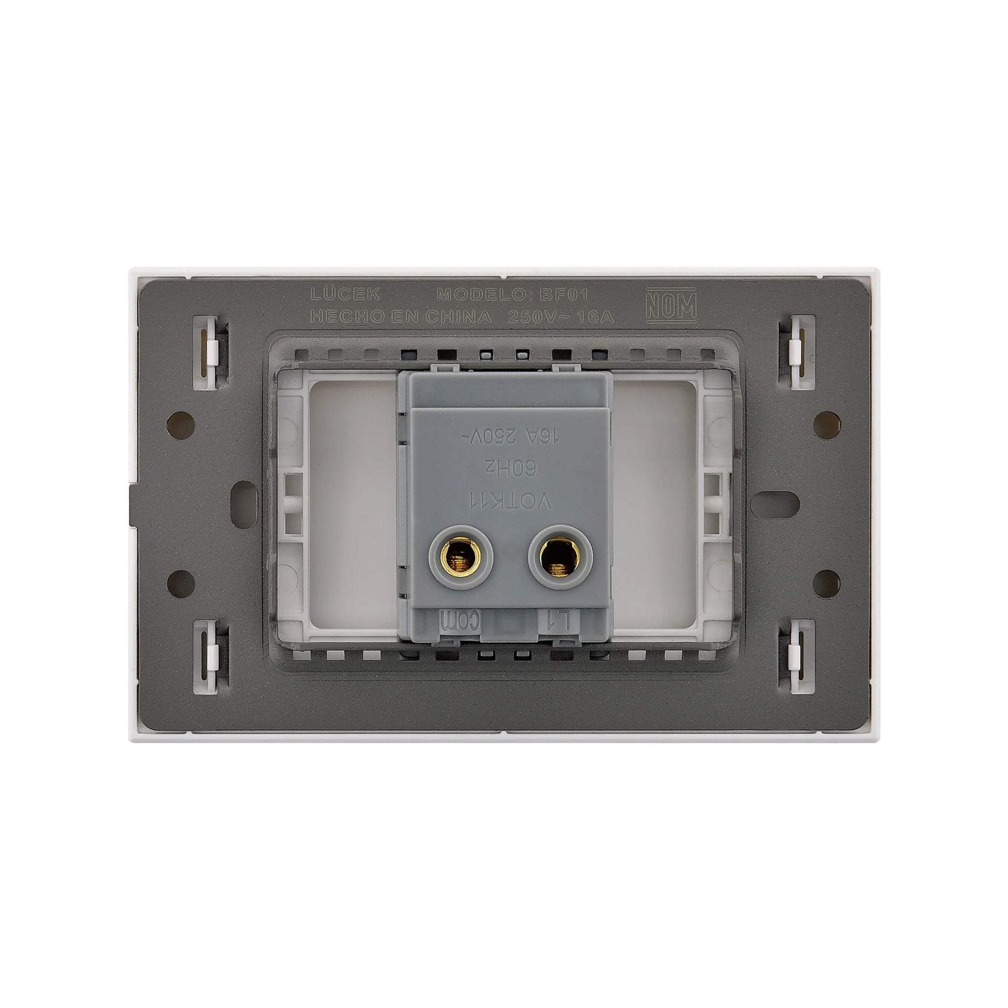 Placas con Interruptor Sencillo Lucek Flat BF01 — PLOMERIA UNIVERSAL