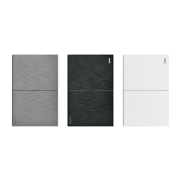 Placas con Dos Interruptores Lucek Flat BF02