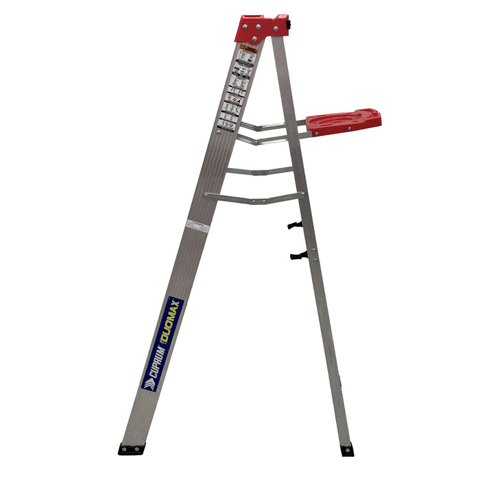 DuoMax Escalera de Tijera Aluminio "2-en-1" 5 pies Cuprum C-2380-05S