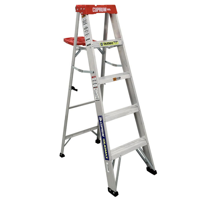 DuoMax Escalera de Tijera Aluminio "2-en-1" 5 pies Cuprum C-2380-05S
