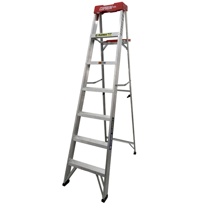 DuoMax Escalera de Tijera Aluminio "2-en-1" 7 pies Cuprum C-2380-07S
