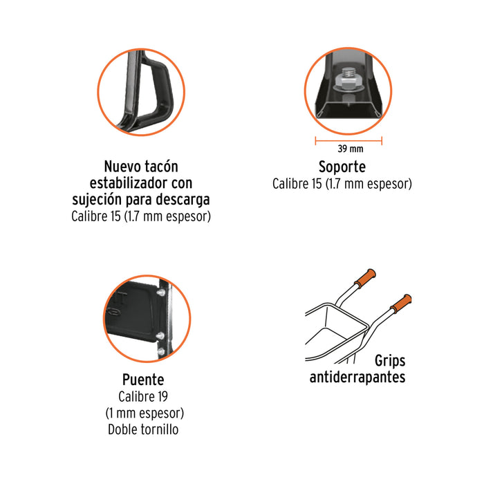 Carretilla Imponchable 5.5 ft3 Truper CAT-50FF