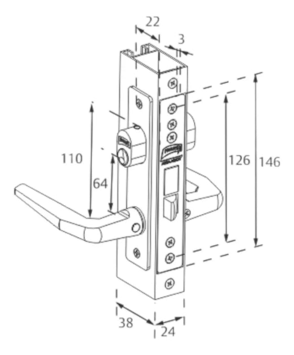 Cerradura Phillips M-510T MX-6929