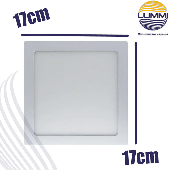 Panel LED cuadrado de sobreponer serie CUT 12W / 18W / 24W para techo o plafón