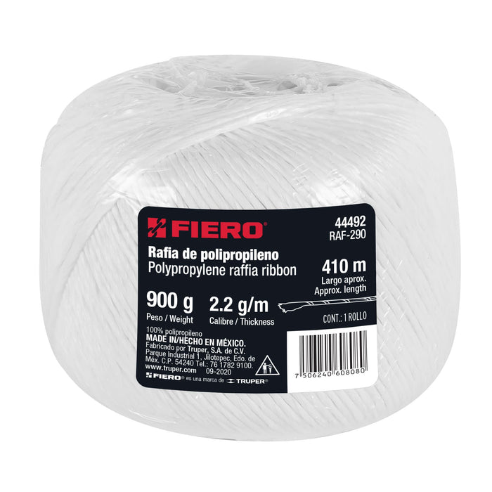 Rafia en Rollo 410 m (500 g) Calibre 2.2 g/m Fiero RAF-290