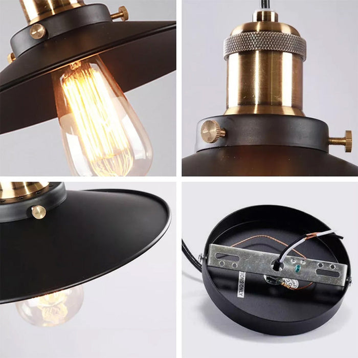 Lámpara Colgante Industrial de 3 Piezas