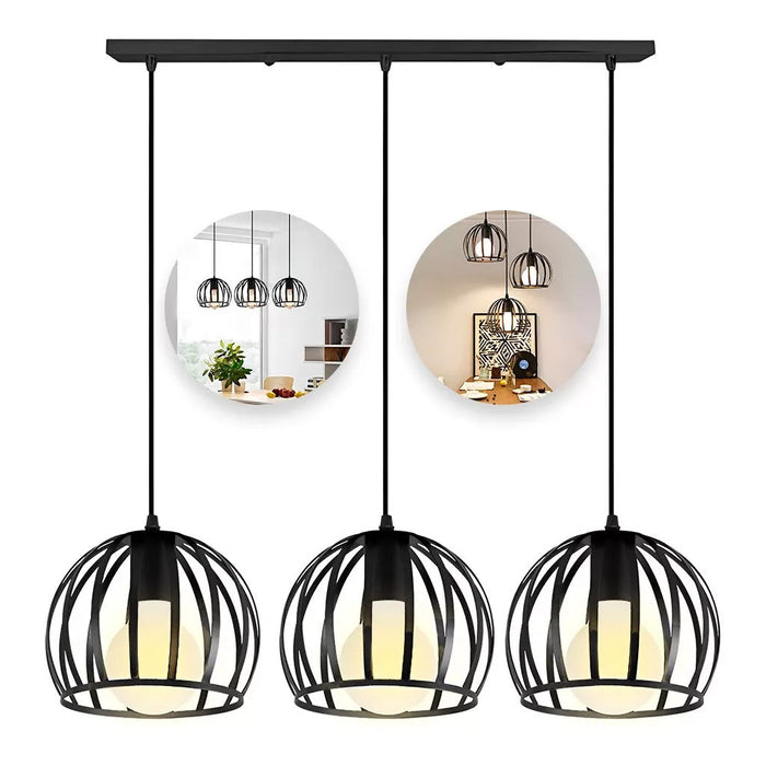 Lámpara Colgante de Techo Vintage 3 Cabezas