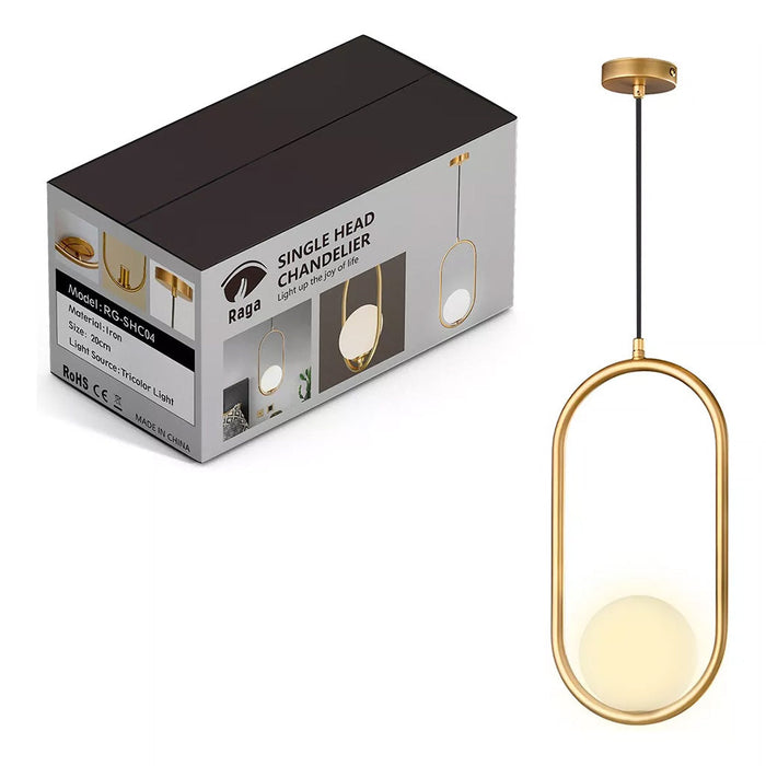 Lámpara Candelabro de Techo Tipo Globo Moderna