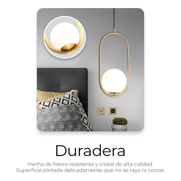 Lámpara Candelabro de Techo Tipo Globo Moderna