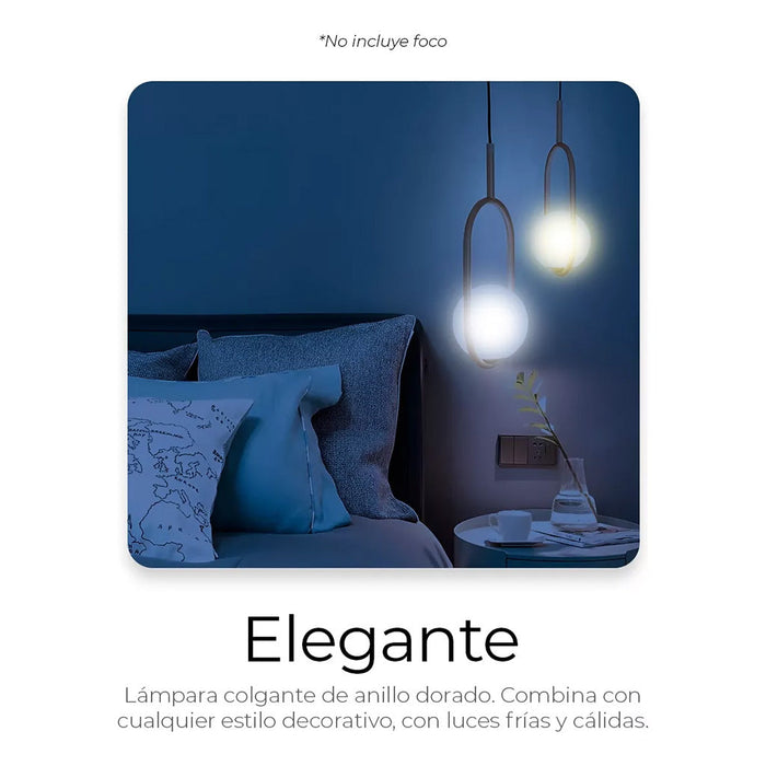 Lámpara Candelabro de Techo Tipo Globo Moderna