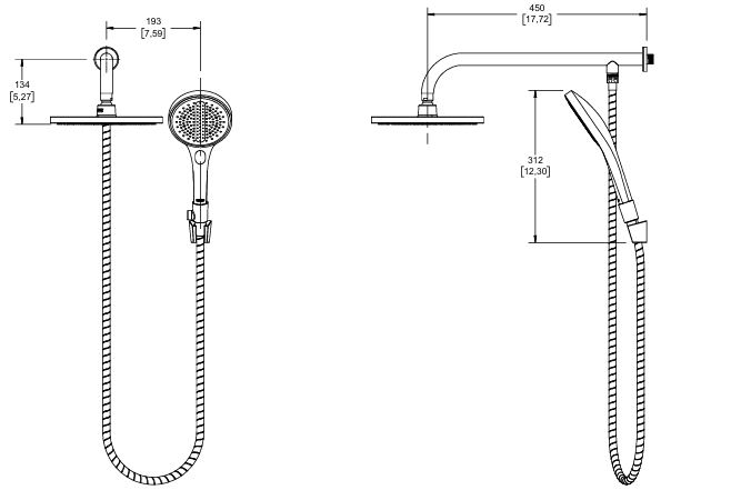 Regadera Manual Helvex RM-18