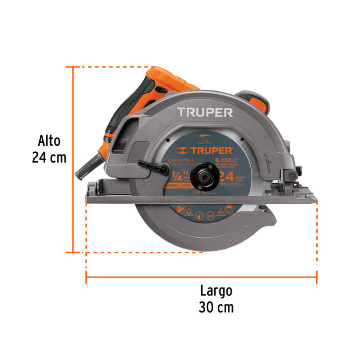 Sierra Circular 7-1/4" Truper Pro SICI-7-1/4A3