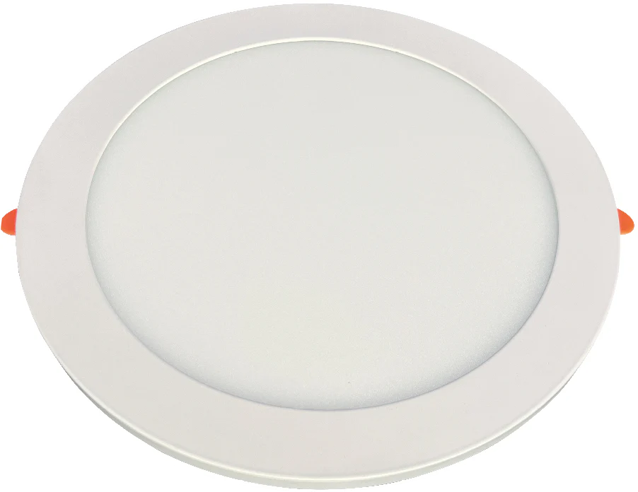 Luminaria LED circular 2 en 1 de empotrar 16W Panel Light SKY16 con luz fría y cálida perimetral
