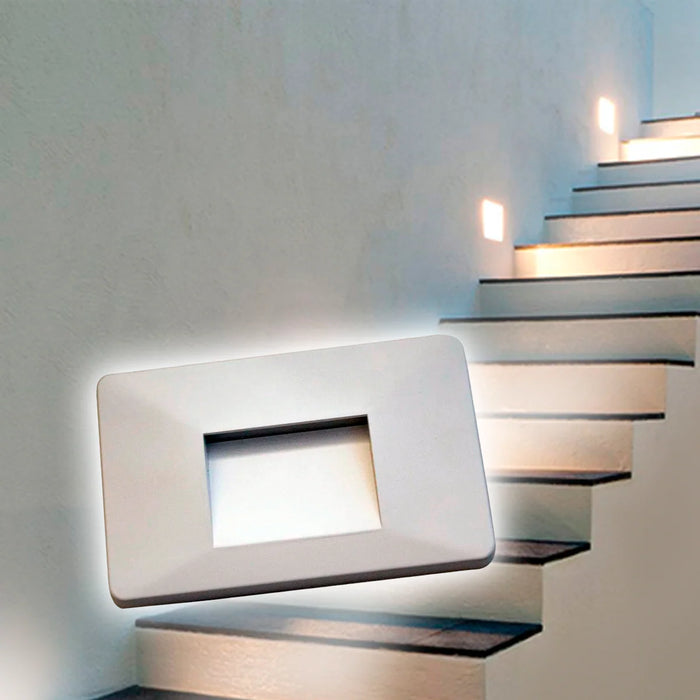 Luminario de Cortesía LED 3W (Blanco /Negro)