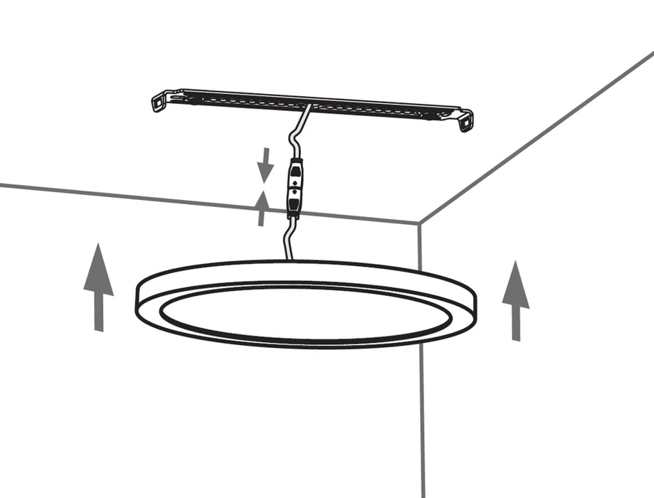 Luminaria circular LED 2 en 1 de sobreponer 16W Luz de Día + Blanco Cálido