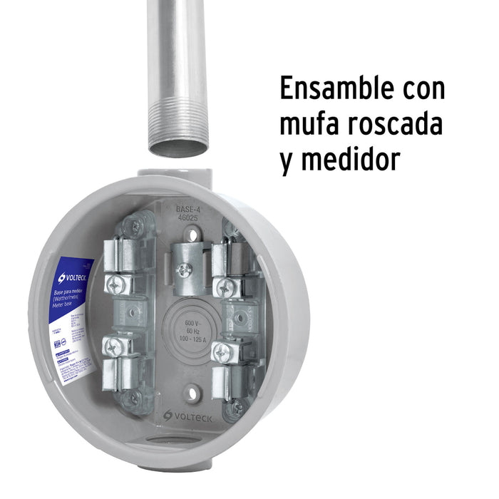 Tubo para Acometida de Pared Gruesa Volteck TC-1-1/4-G