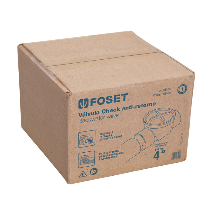 Válvula Anti-retorno "Check" para Drenaje Foset