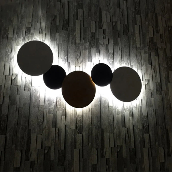 Luminario LED circular de pared IP65 para exterior