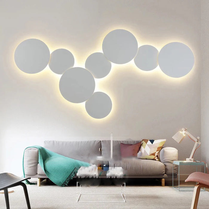 Luminario LED circular de pared IP65 para exterior