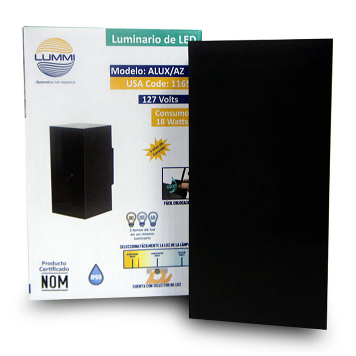 Arbotante 18 W Negro o Blanco Lummi