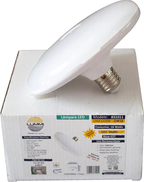 Lámpara LED Circular E26 Luz de Día (18W / 24W)