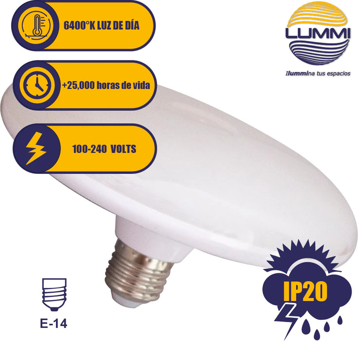 Lámpara LED Circular E26 Luz de Día (18W / 24W)
