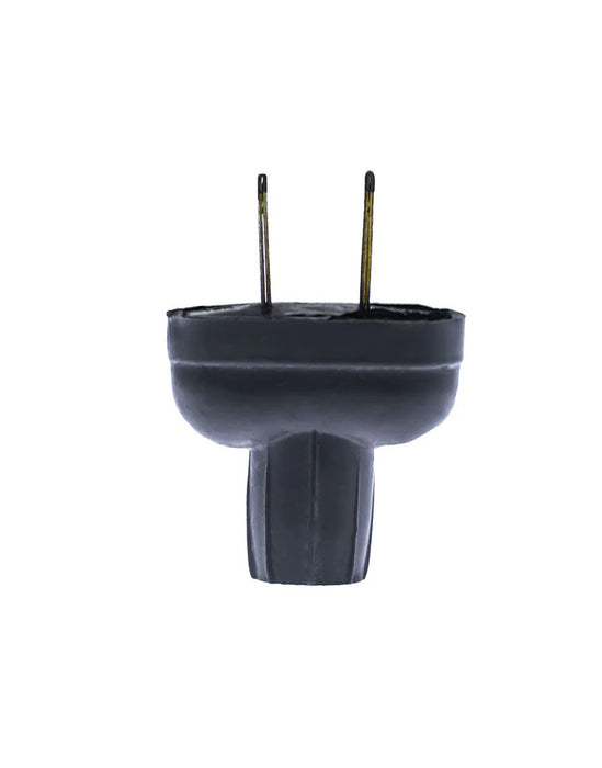 Clavija ovalada 2P plana 15A 127V de hule (CL478)