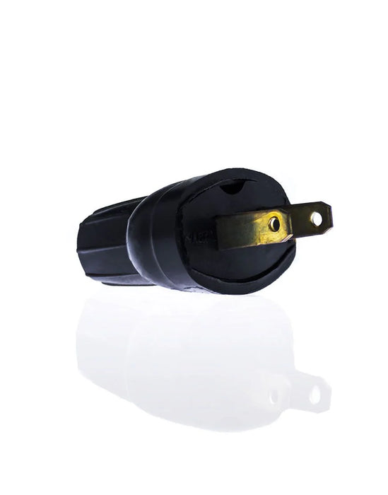 Clavija ovalada 2P plana 15A 127V de hule (CL478)