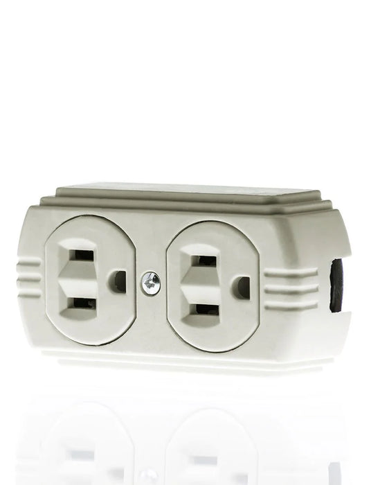 Contacto dúplex 2P+T 15A 127V para sobreponer Marfil (CO278)