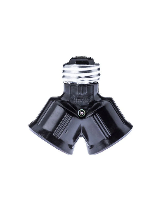 Socket doble tipo Y E26 de baquelita (PO230)