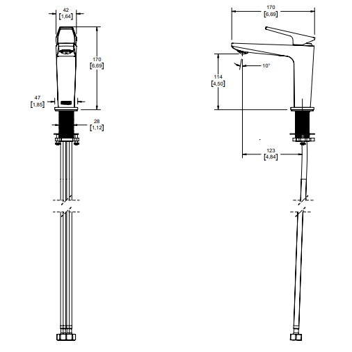 Monomandos para Lavabo Spiga SPG